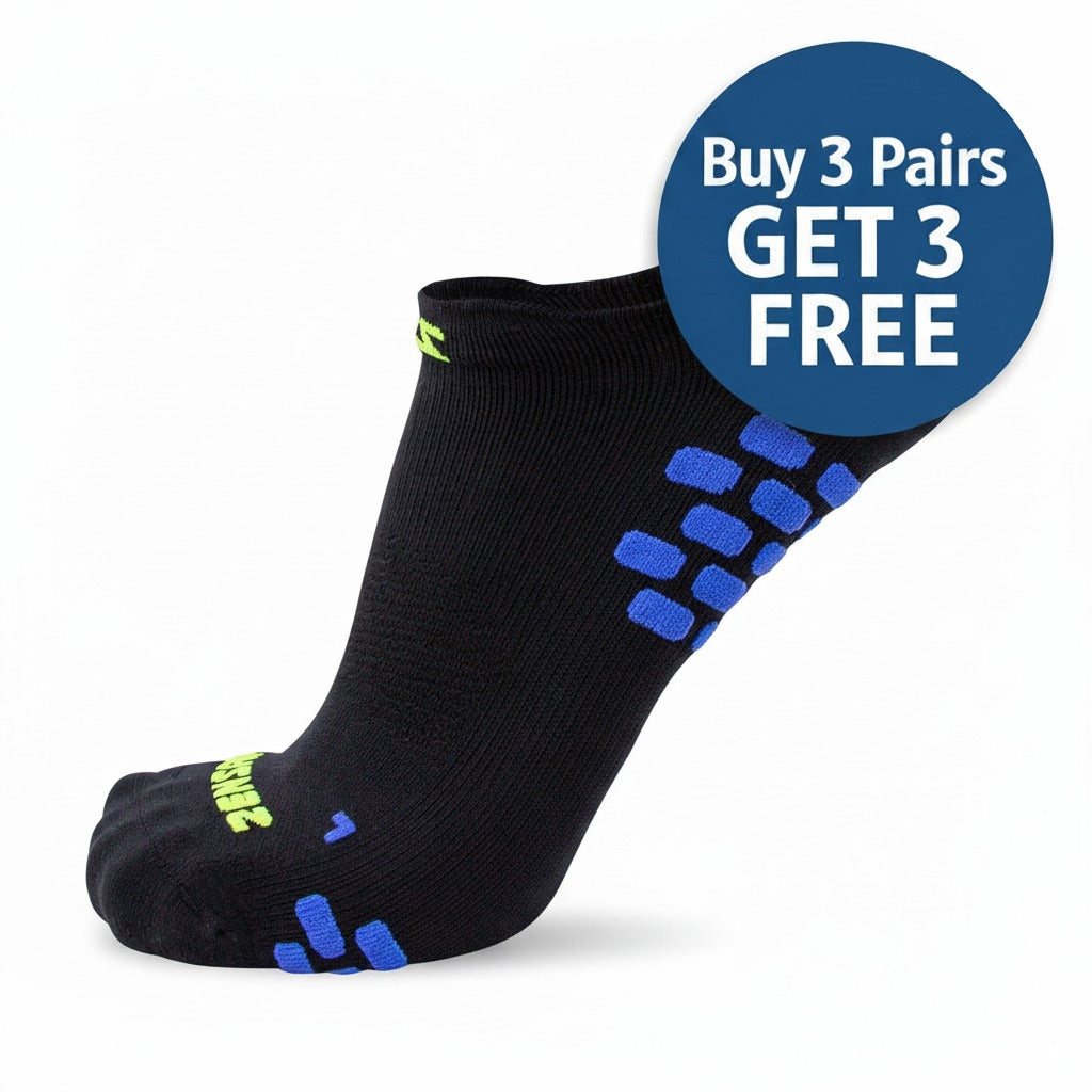3D Dotted Running Sock (No-Show)