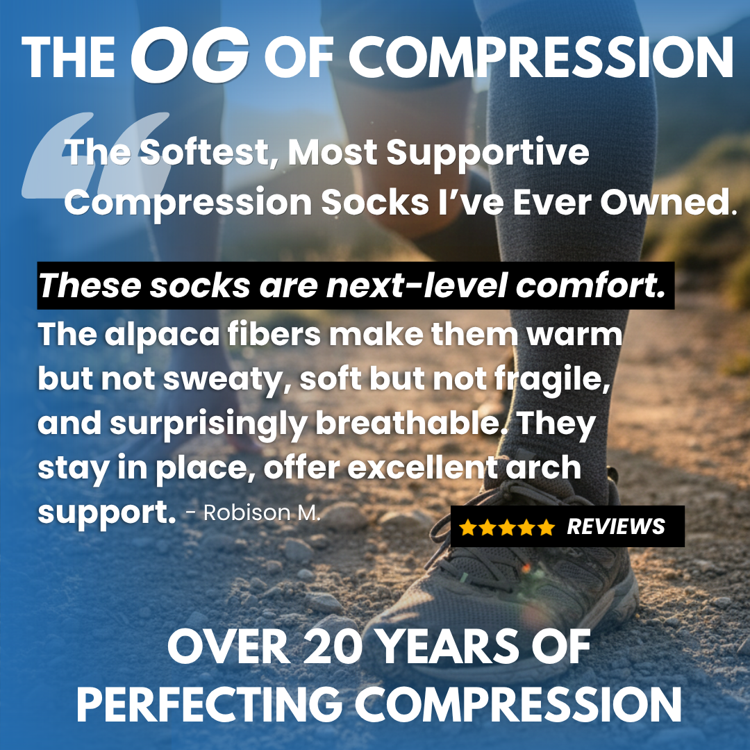 Alpaca Compression Knee-High Sock (15–20 mmHg)