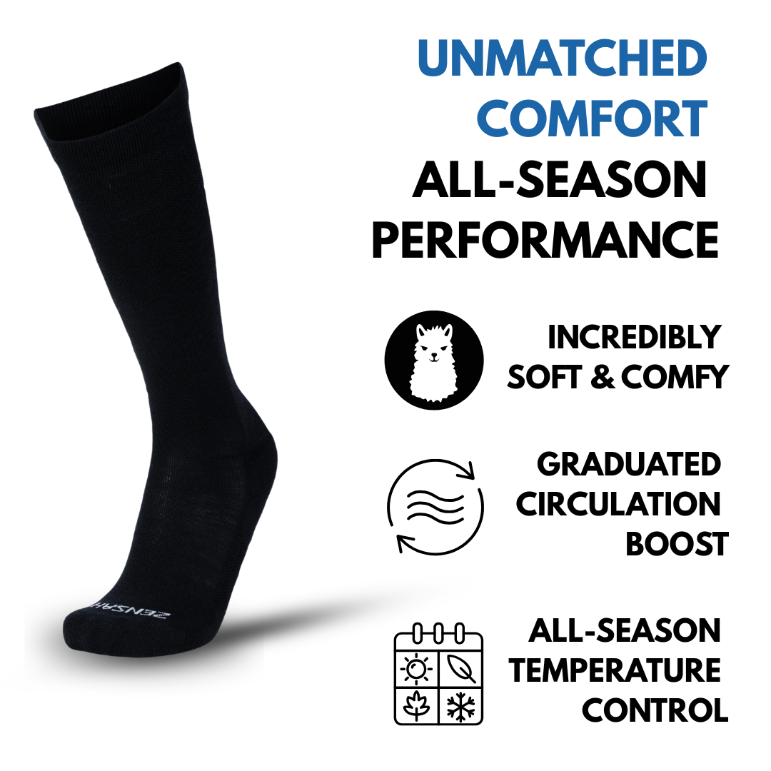 Alpaca Compression Knee-High Sock (15–20 mmHg)