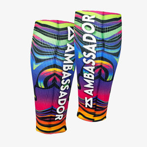 2024 Rainbow Swirls Ambassador Compression Leg SleevesLeg Sleeves - Zensah