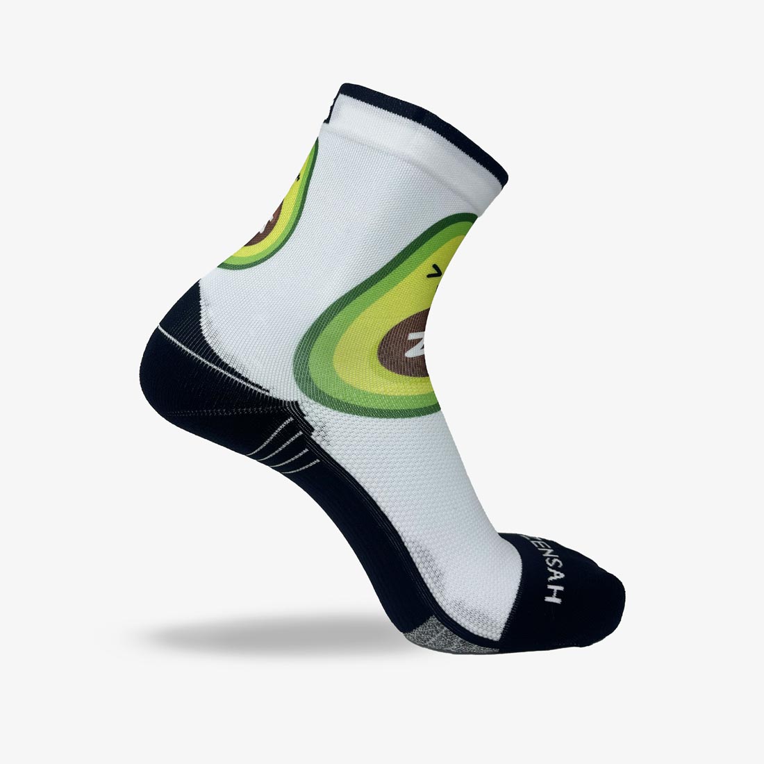 Large Avocado Running Socks (Mini-Crew)