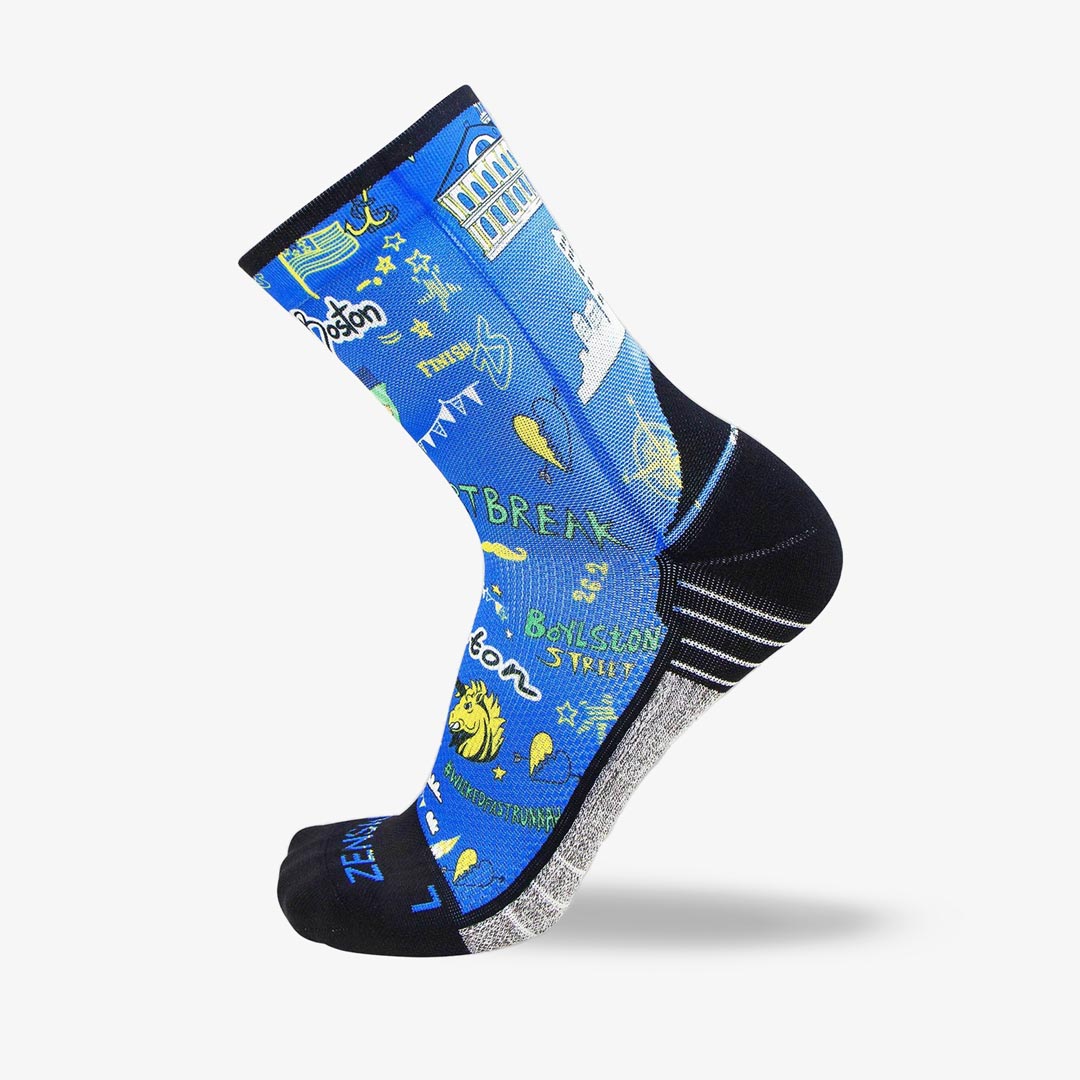 Boston Doodle 2.0 Socks (Mini-Crew)Socks - Zensah