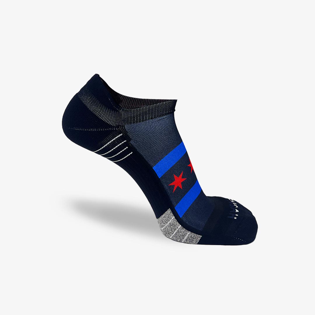 Chicago Flag Running Socks (No Show)