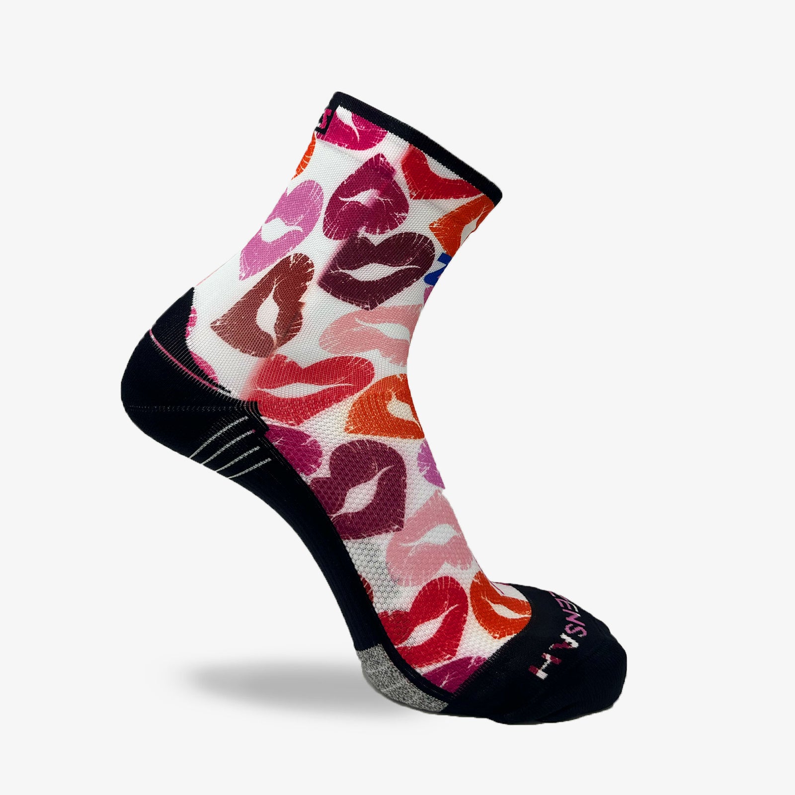 Heart Kisses Running Socks (Mini-Crew)
