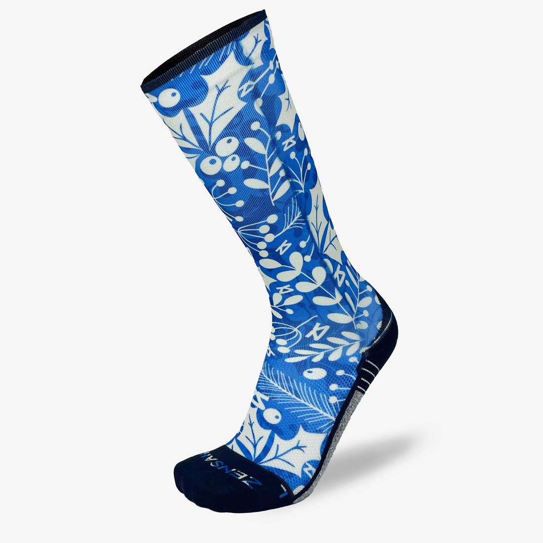Holly Leaves Compression Socks (Knee-High)Socks - Zensah