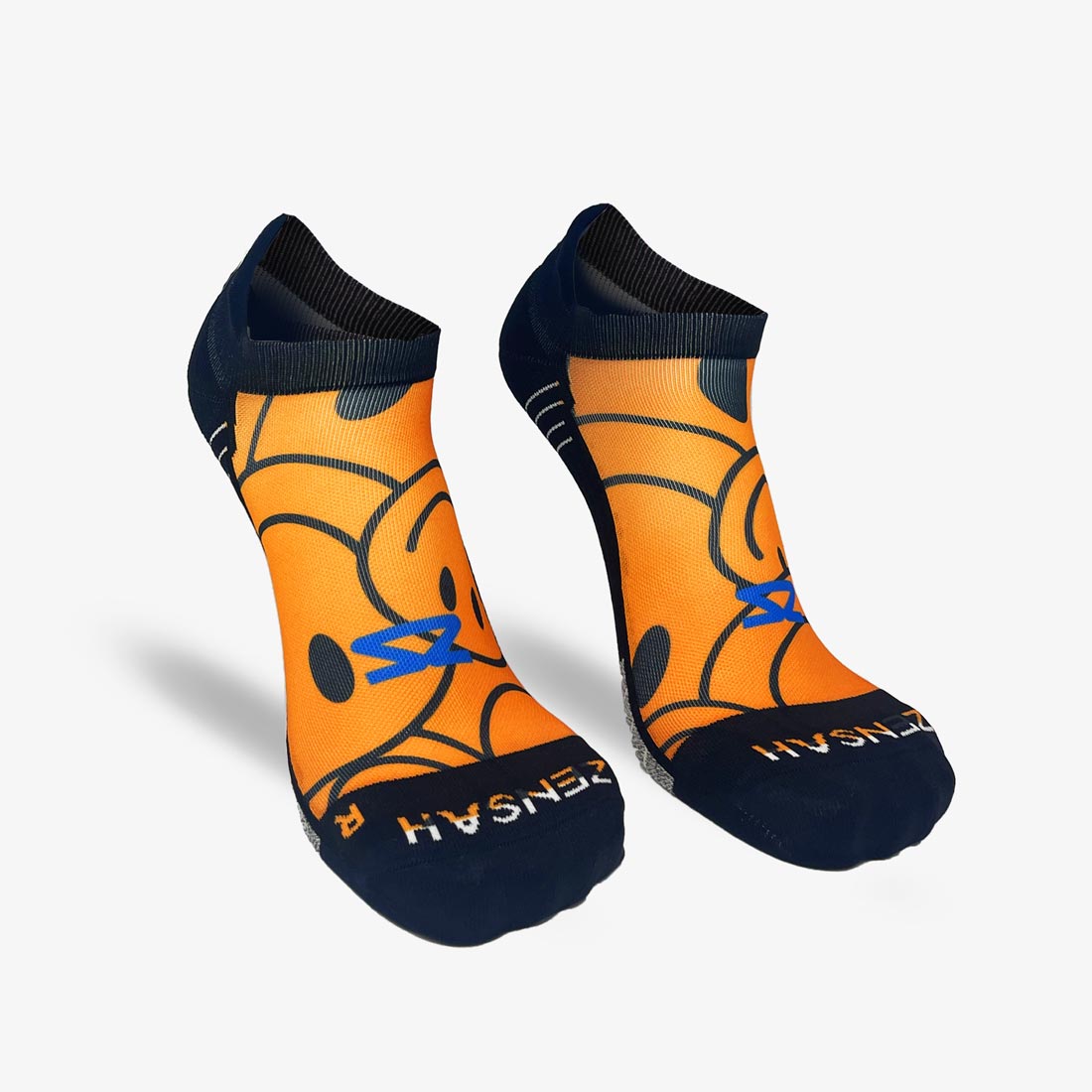 Overlapping Smileys Running Socks (No Show)Socks - Zensah