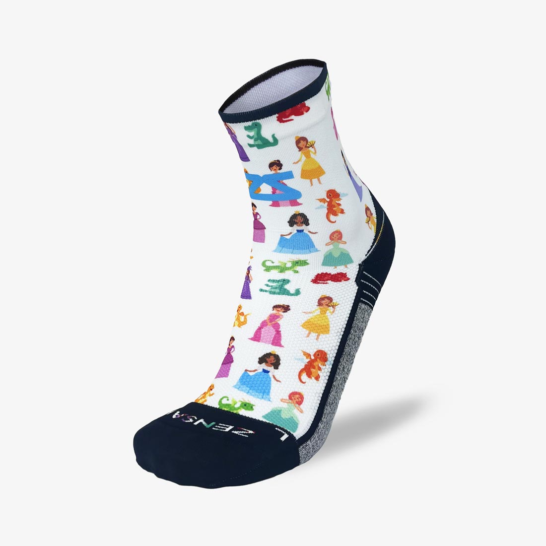 Princesses and Dragons Running Socks (Mini-Crew)Socks - Zensah