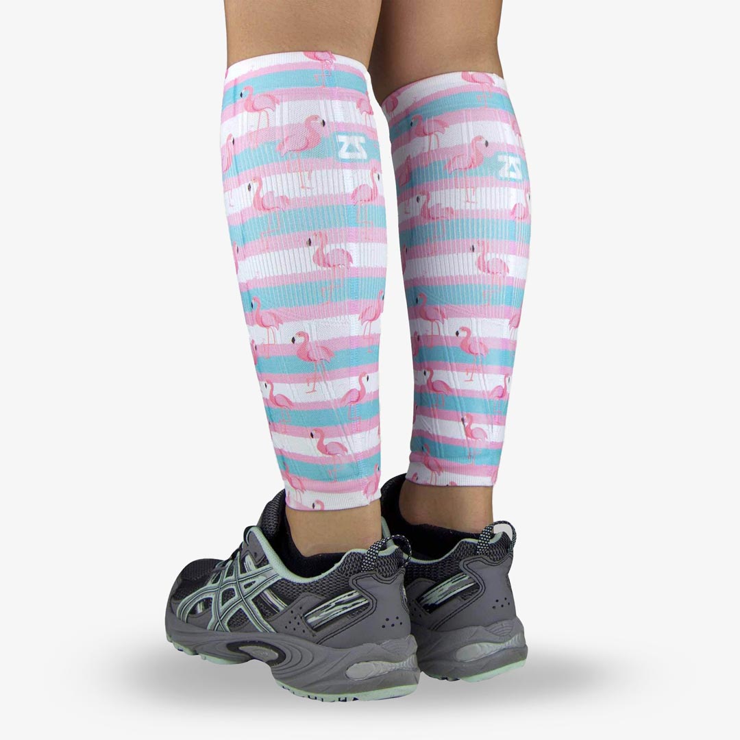 Summer Flamingo Compression Leg SleevesLeg Sleeves - Zensah