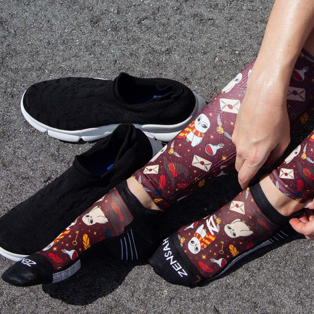 Wizard Harry Vibes Running Socks (No Show)Socks - Zensah