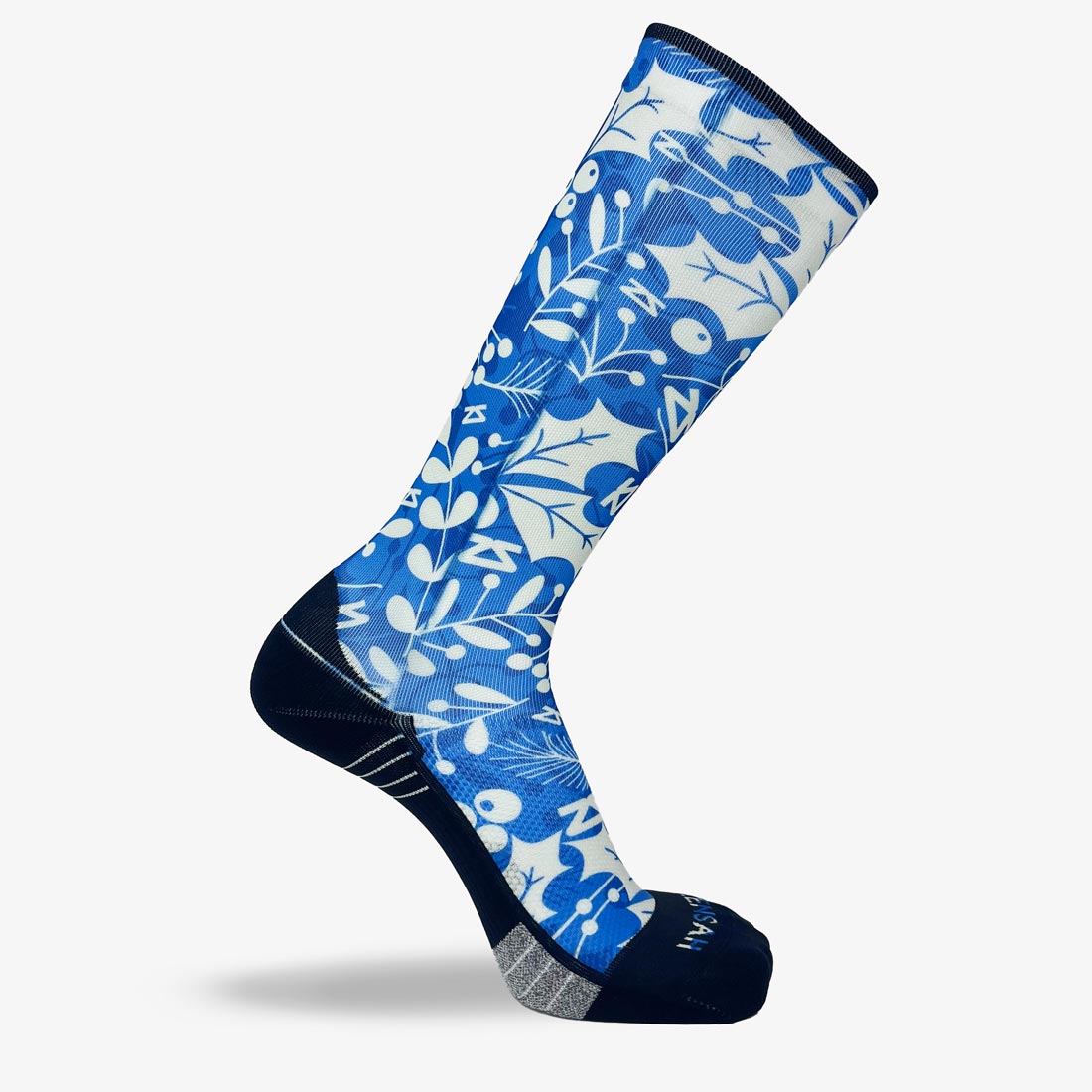 Holly Leaves Compression Socks (Knee-High)Socks - Zensah