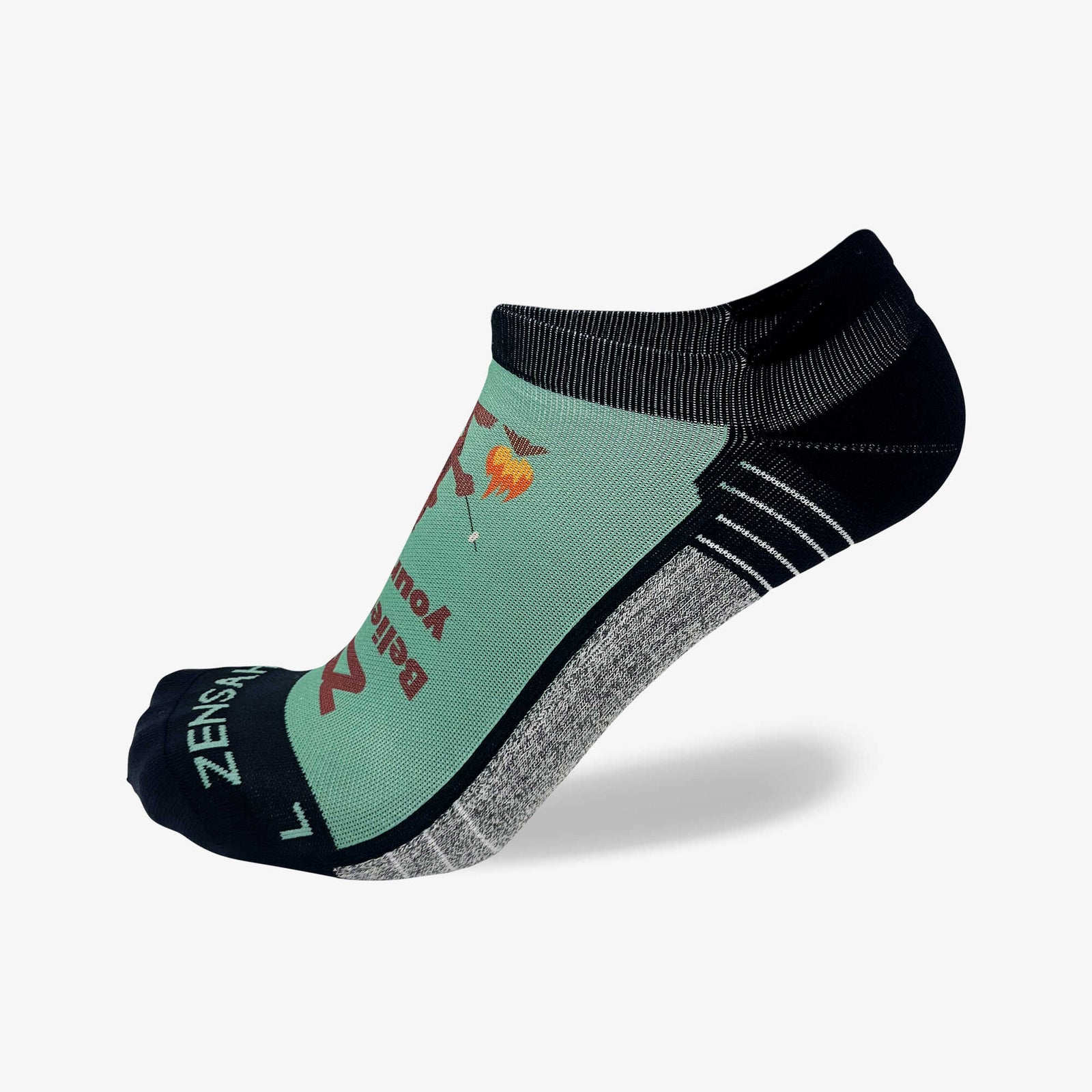 Bigfoot Believe in Yourself Running Socks (No Show)