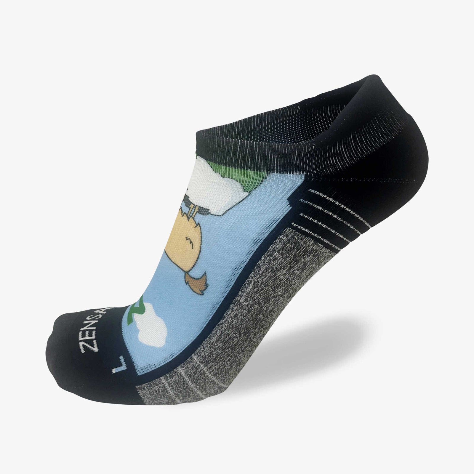 Mountaintop Goat Running Socks (No Show)