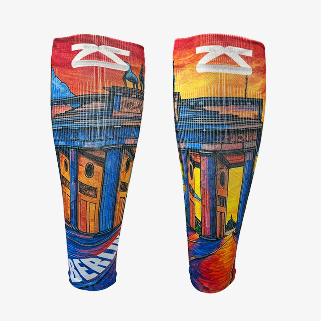 Colorful Berlin Compression Leg Sleeves