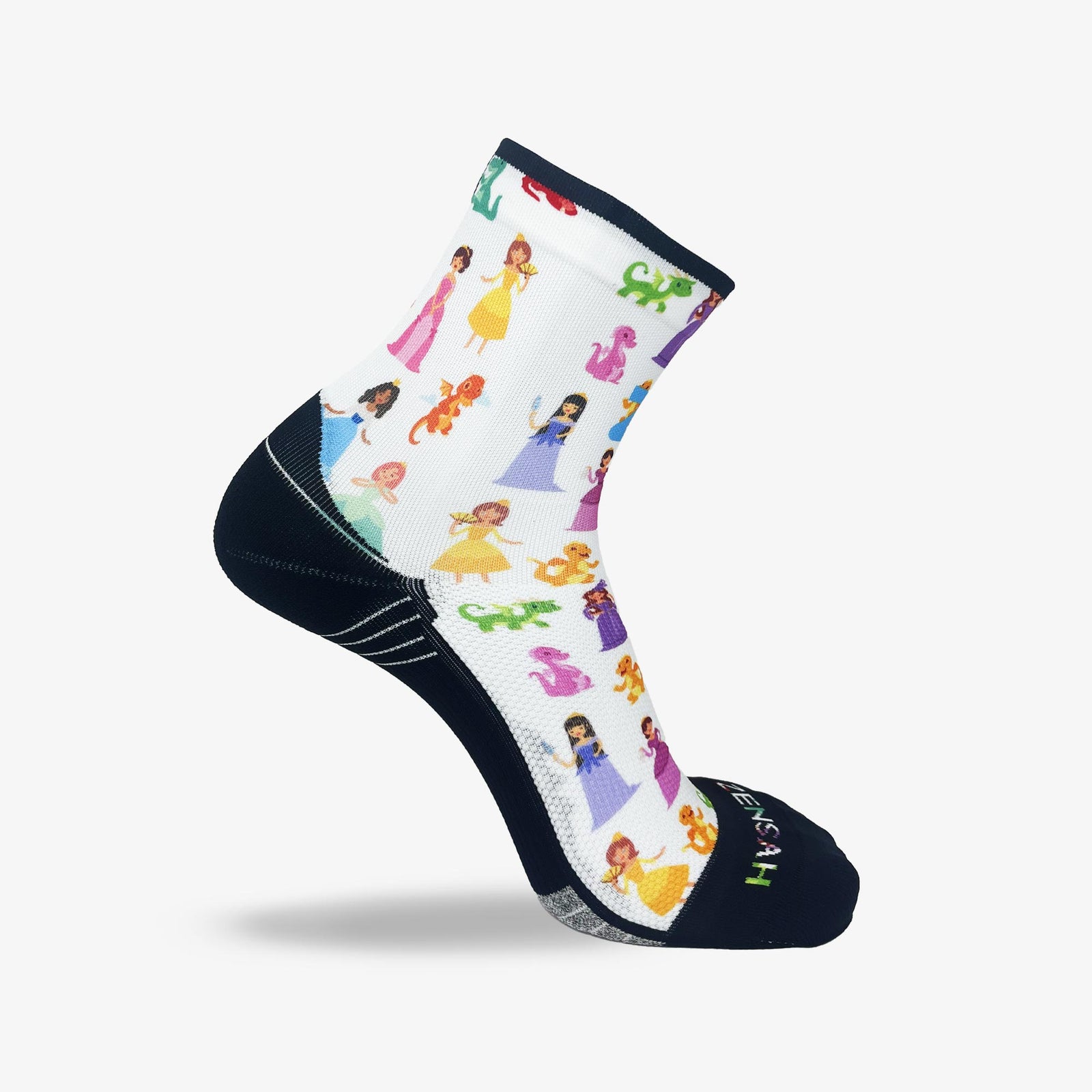 Princesses and Dragons Running Socks (Mini-Crew)Socks - Zensah