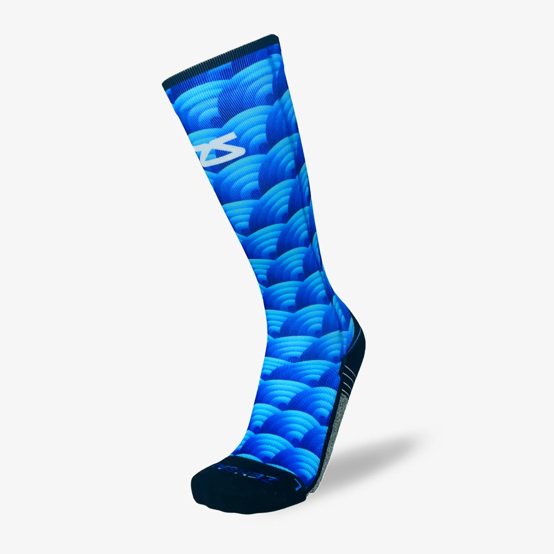 Abstract Wavebows Compression Socks (Knee-High)Socks - Zensah