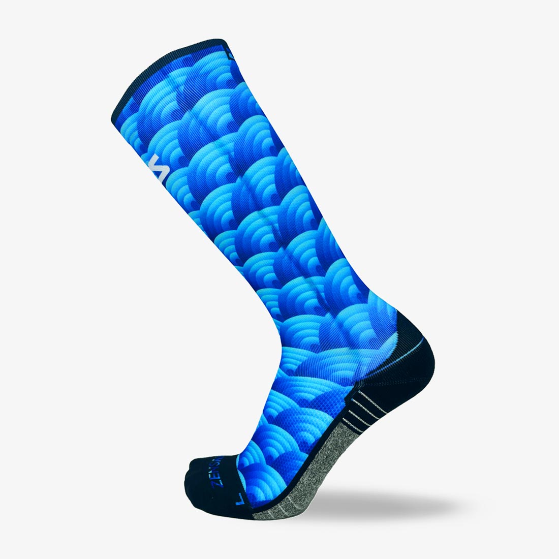 Abstract Wavebows Compression Socks (Knee-High)Socks - Zensah
