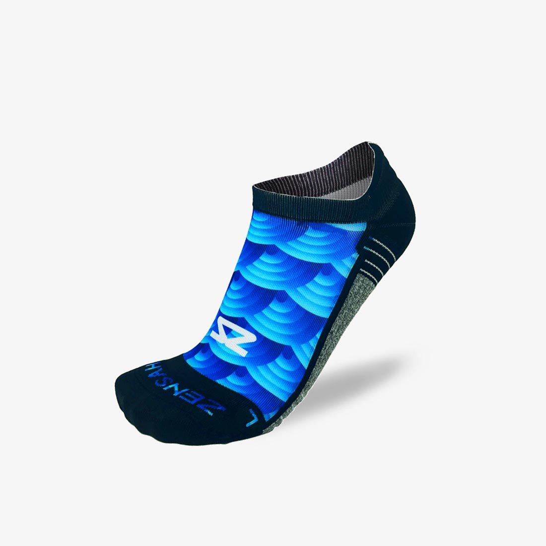 Abstract Wavebows Running Socks (No Show)Socks - Zensah