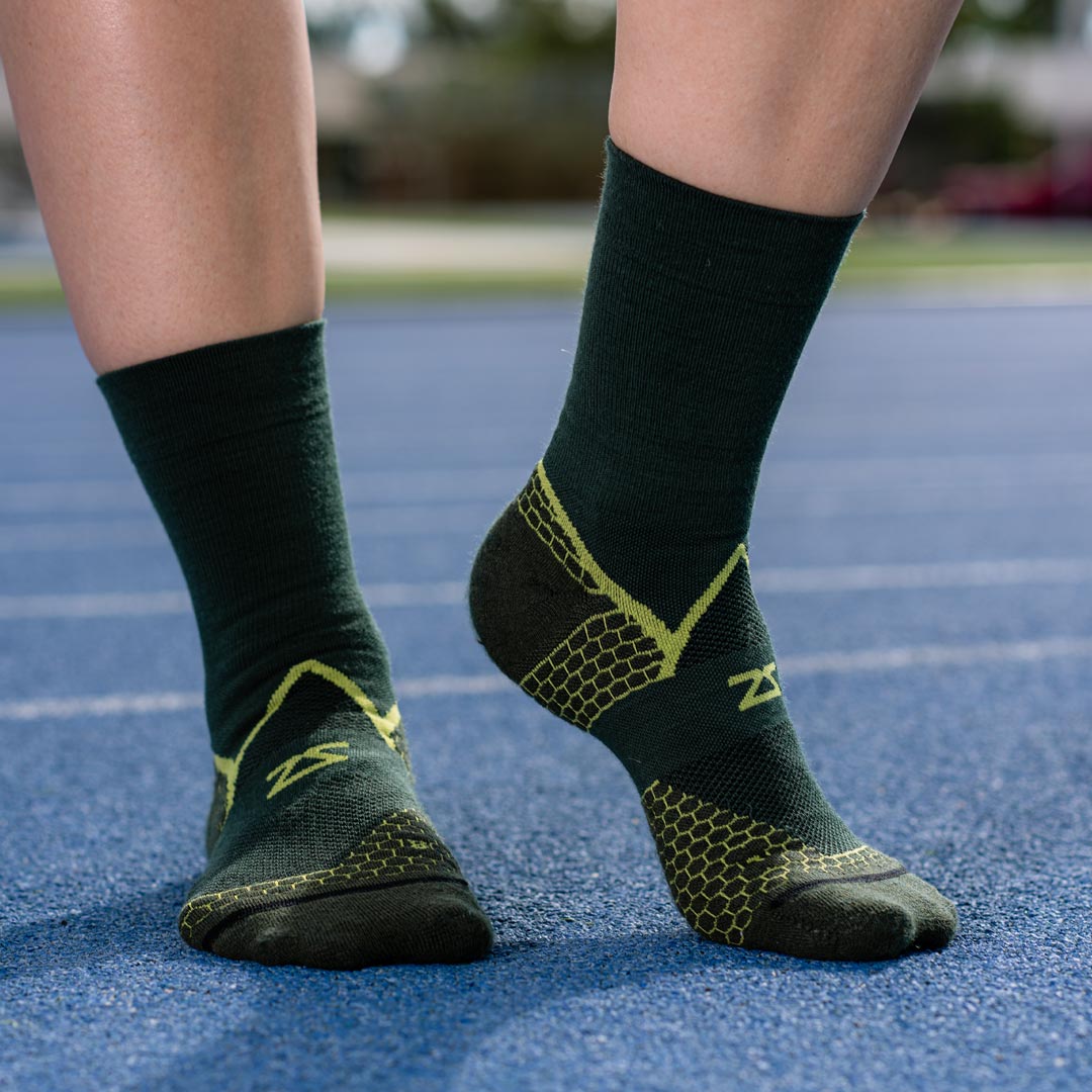 Grit 2.0 Running Socks (Mini Crew)Socks - Zensah