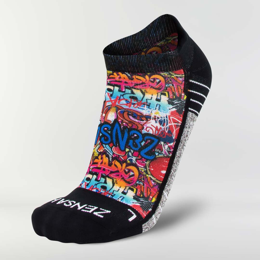 Street Art Running Socks (No Show)Socks - Zensah