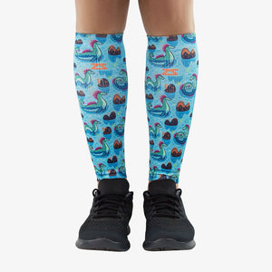 Loch Ness Monsters Compression Leg SleevesCompression Sleeves - Zensah