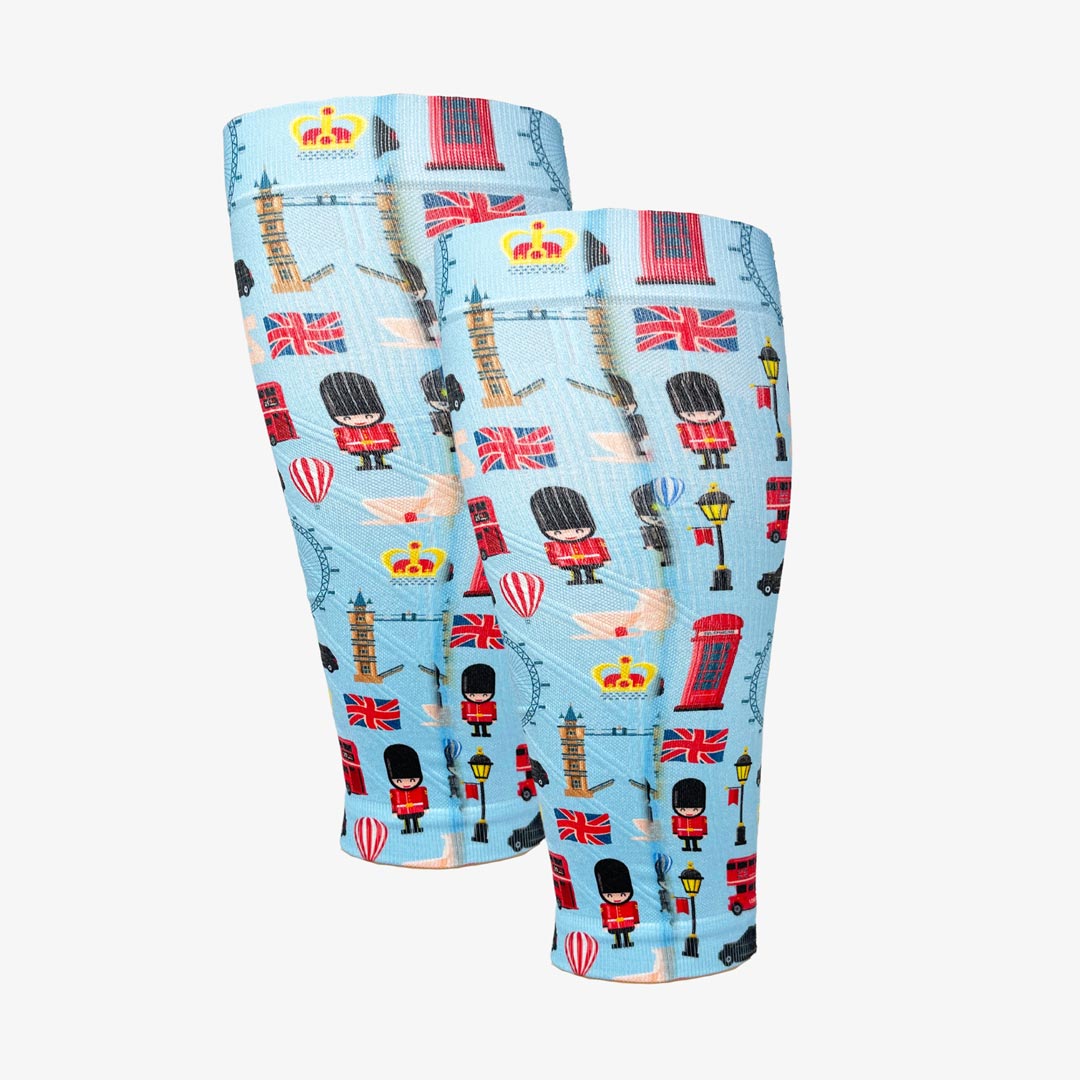 London Doodle Compression Leg SleevesLeg Sleeves - Zensah