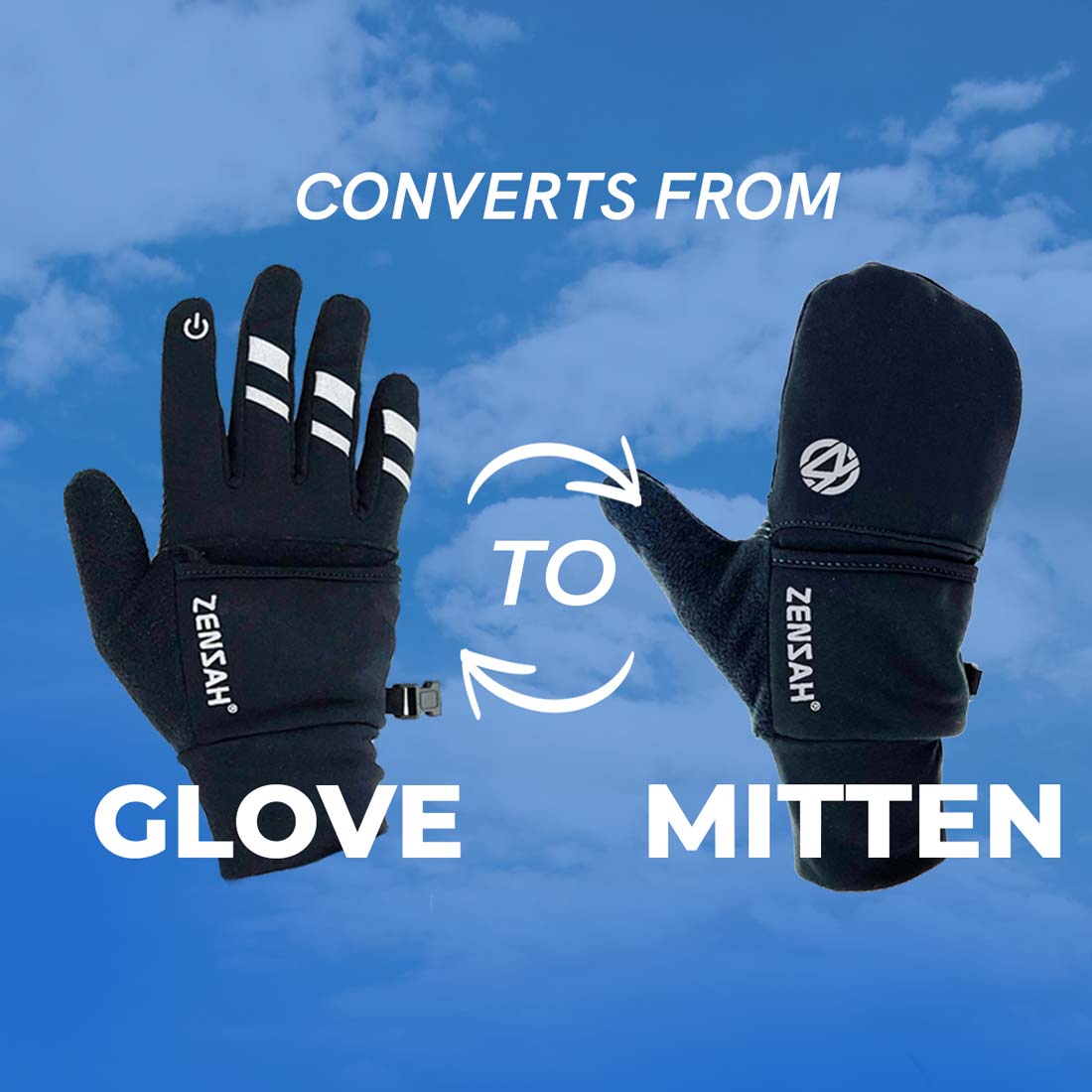 Smart Running MittensGloves - Zensah