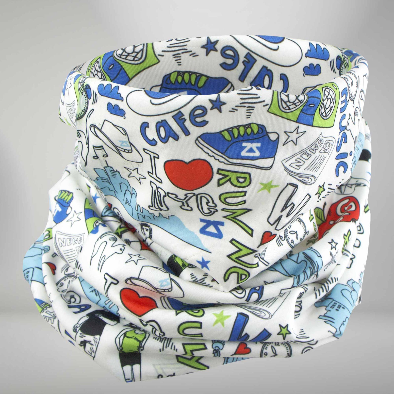 New York Doodle Multi-Use Neck Gaiter & Headwear - Zensah