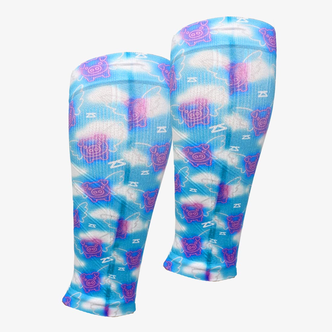 Neon Flying Pigs Compression Leg SleevesLeg Sleeves - Zensah