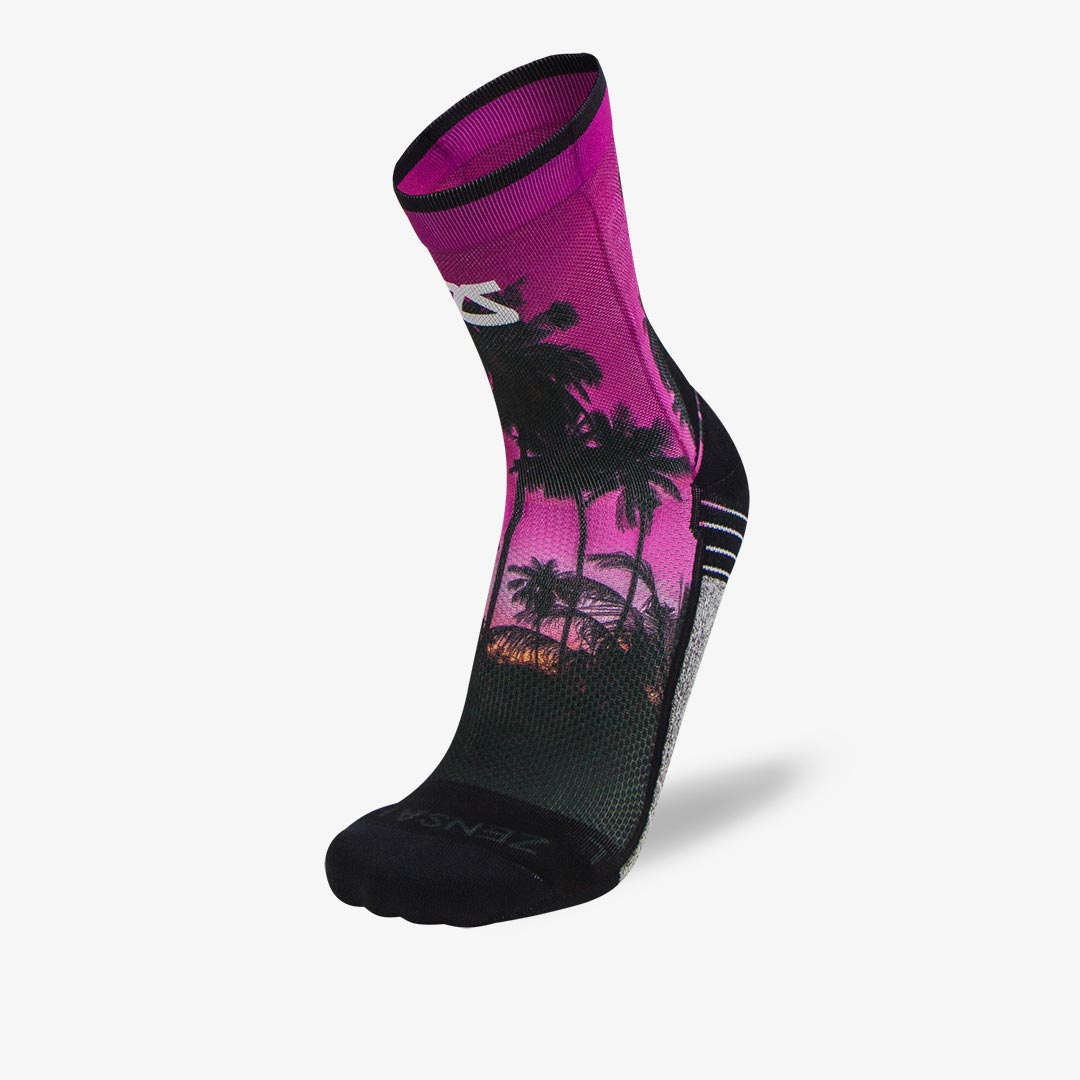 Tropical Palm Trees Socks (Mini-Crew)Socks - Zensah