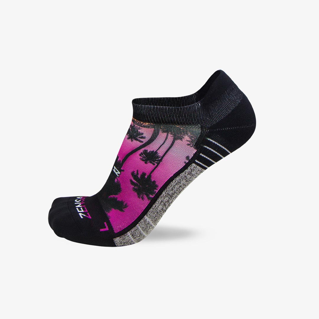 Tropical Palm Trees Socks (No Show) - Zensah