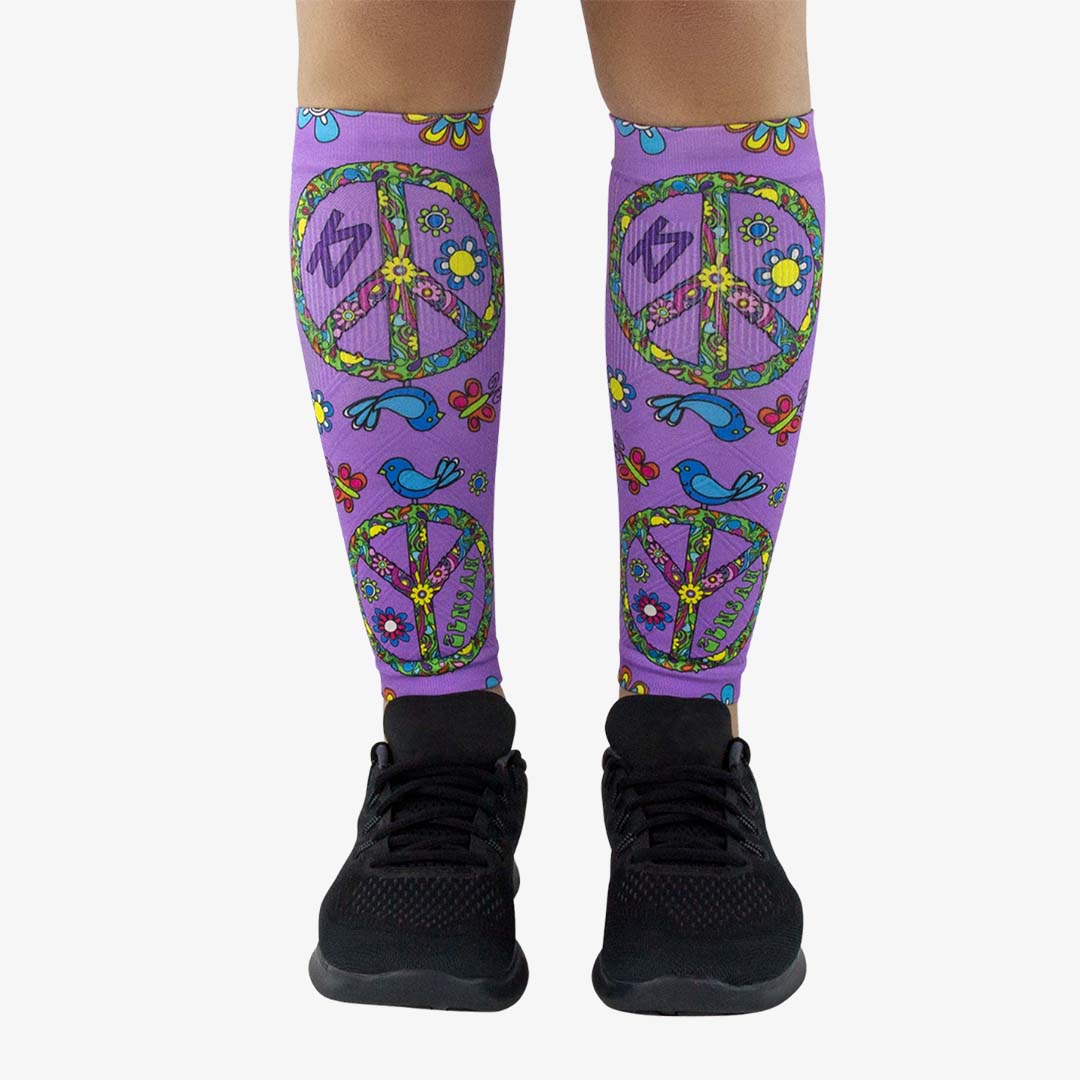 Peace Signs Compression Leg SleevesLeg Sleeves - Zensah