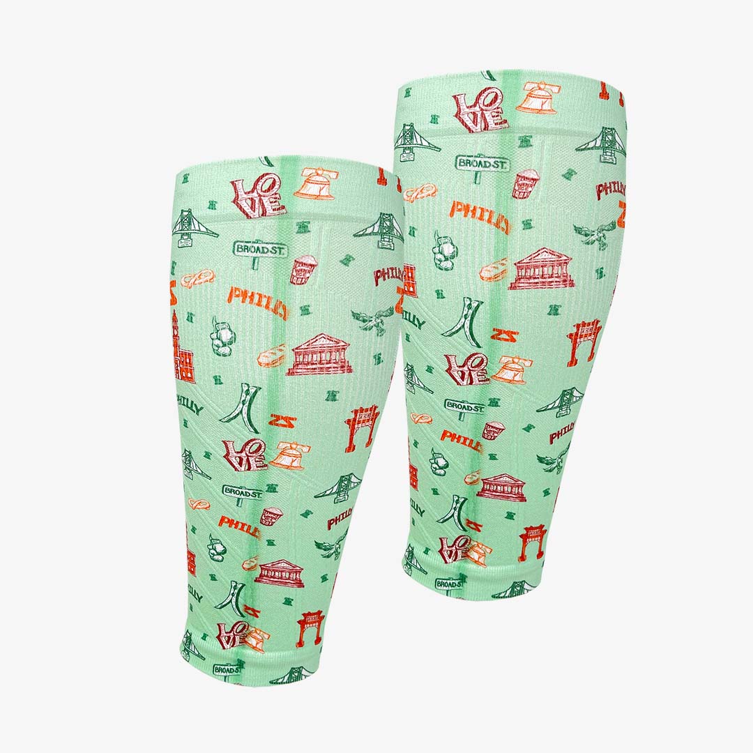 Philly Doodle Compression Leg SleevesLeg Sleeves - Zensah