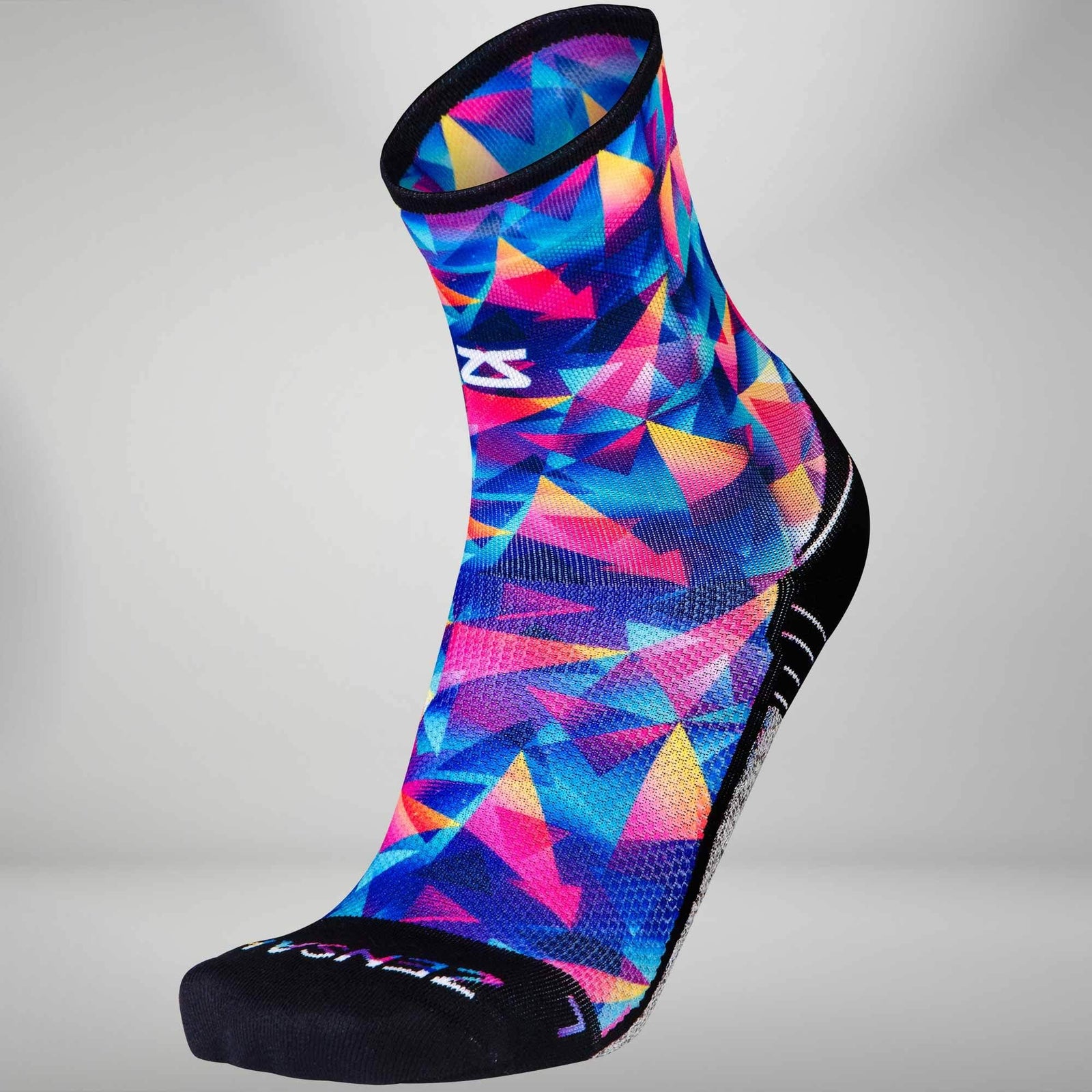 Retro Triangles Socks (Mini Crew)Socks - Zensah