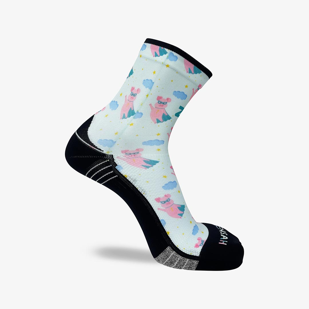 Superhero Pigs Socks (Mini-Crew)Socks - Zensah