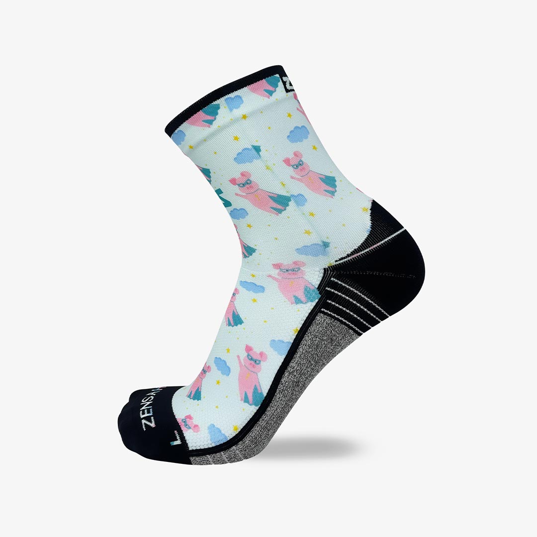 Superhero Pigs Socks (Mini-Crew)Socks - Zensah