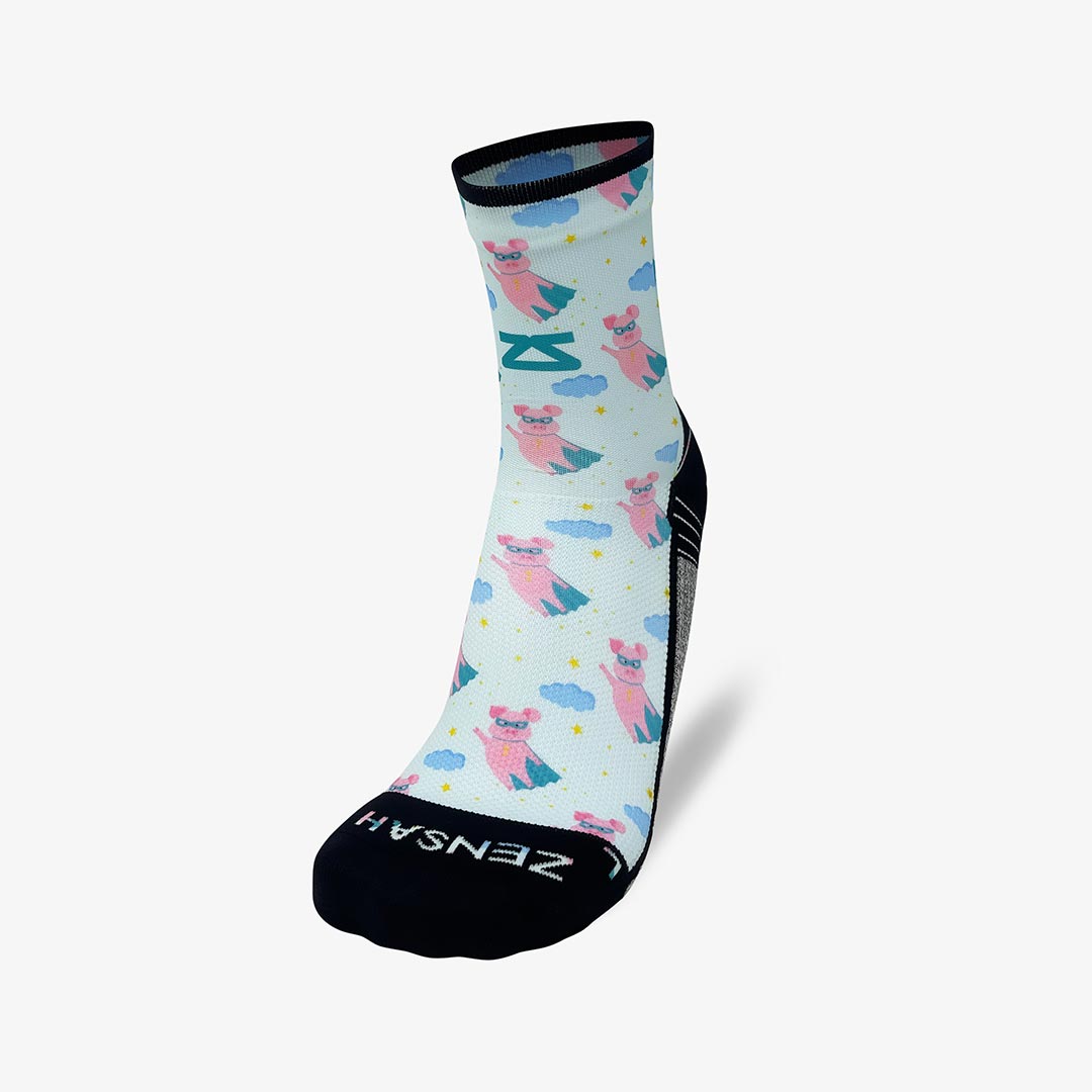 Superhero Pigs Socks (Mini-Crew)Socks - Zensah
