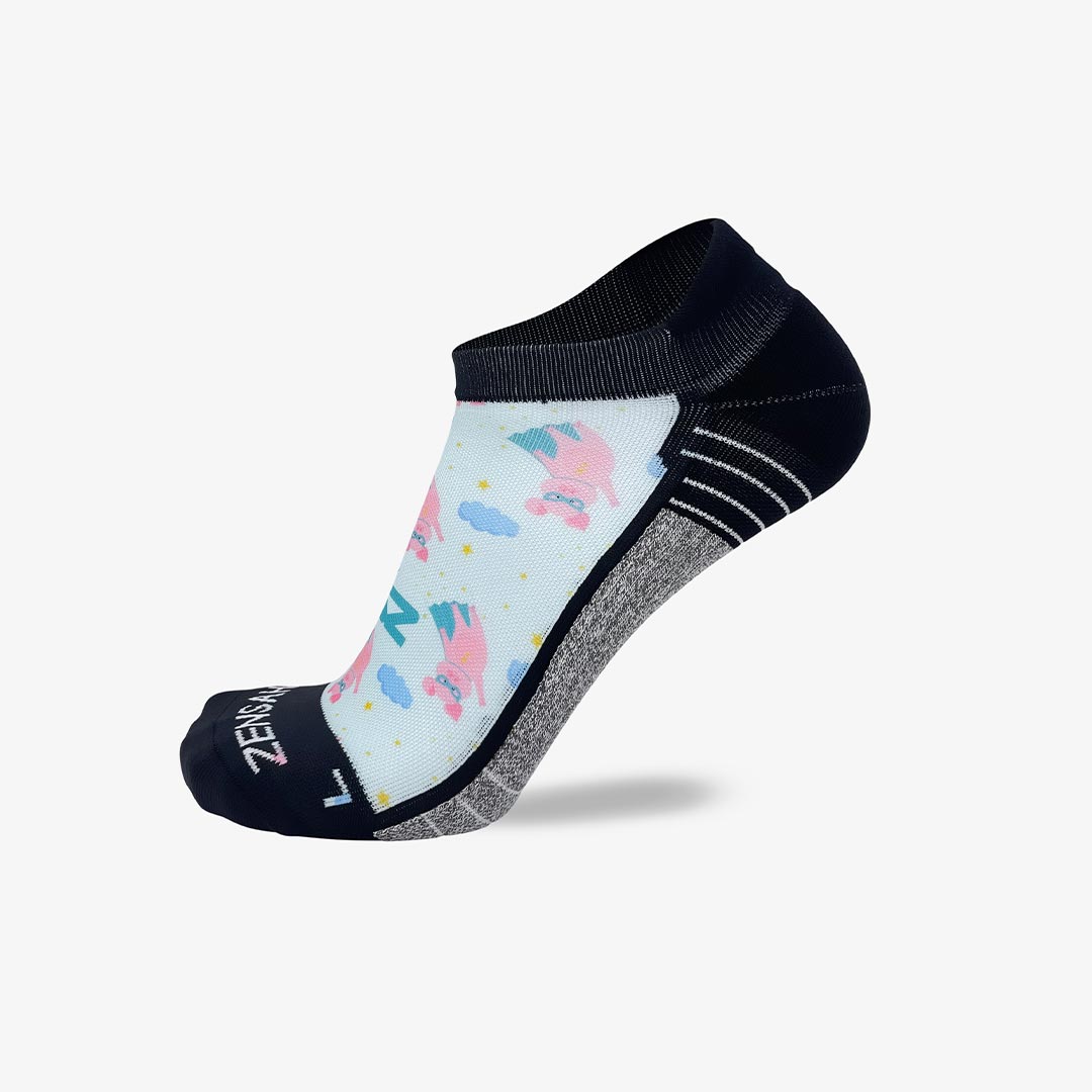 Superhero Pigs Running Socks (No Show)Socks - Zensah