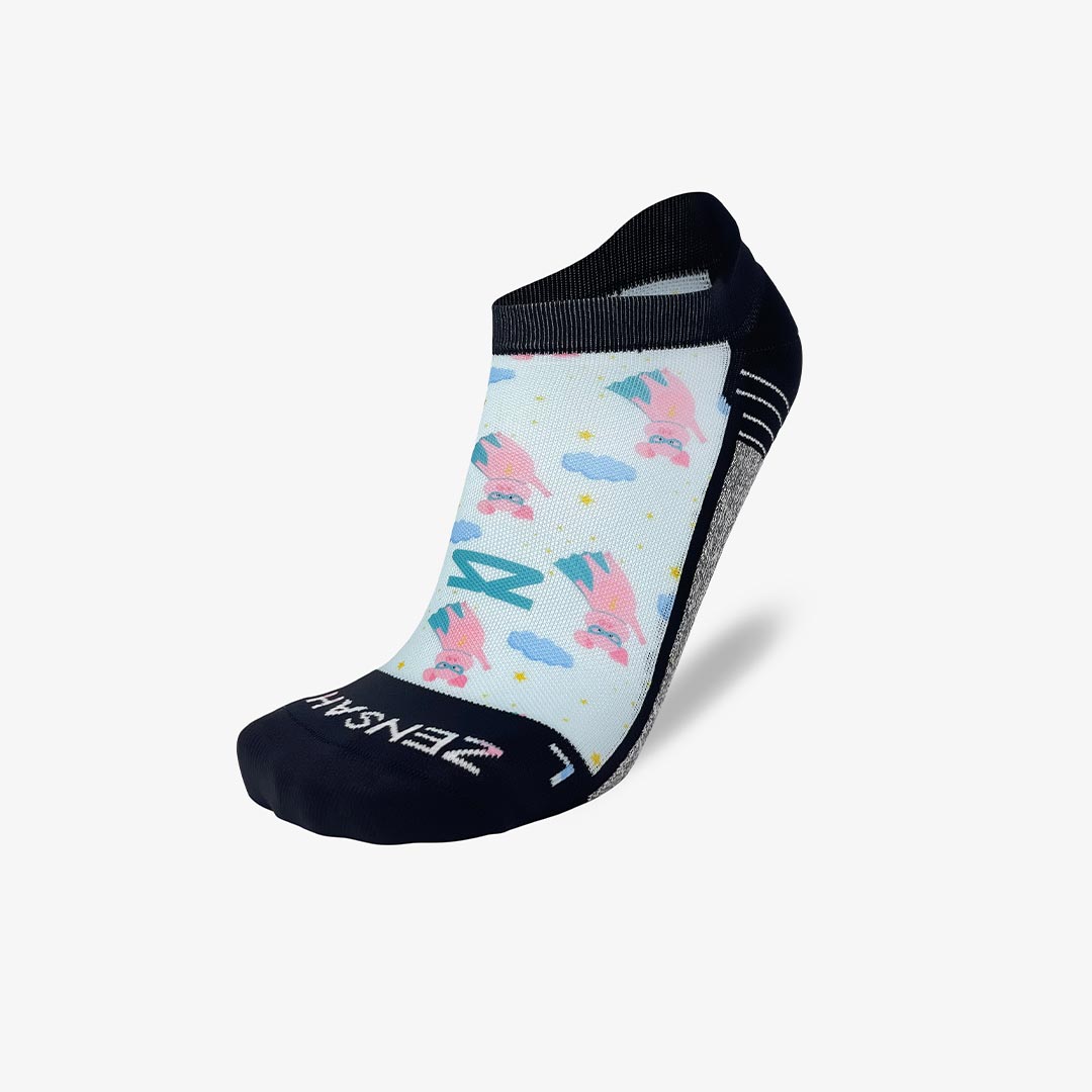 Superhero Pigs Running Socks (No Show)Socks - Zensah