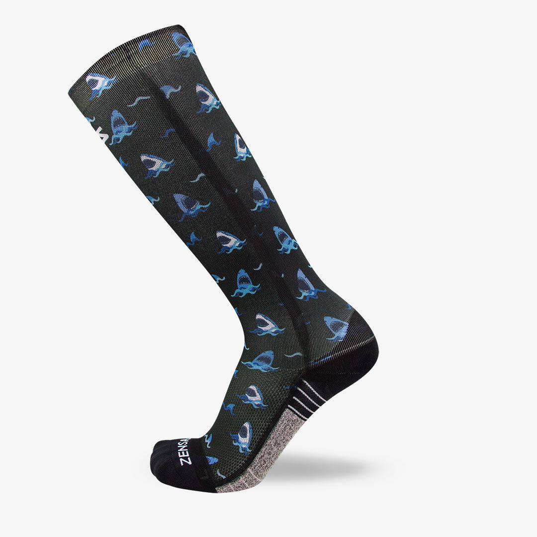 Sharks Compression Socks (Knee-High)Socks - Zensah