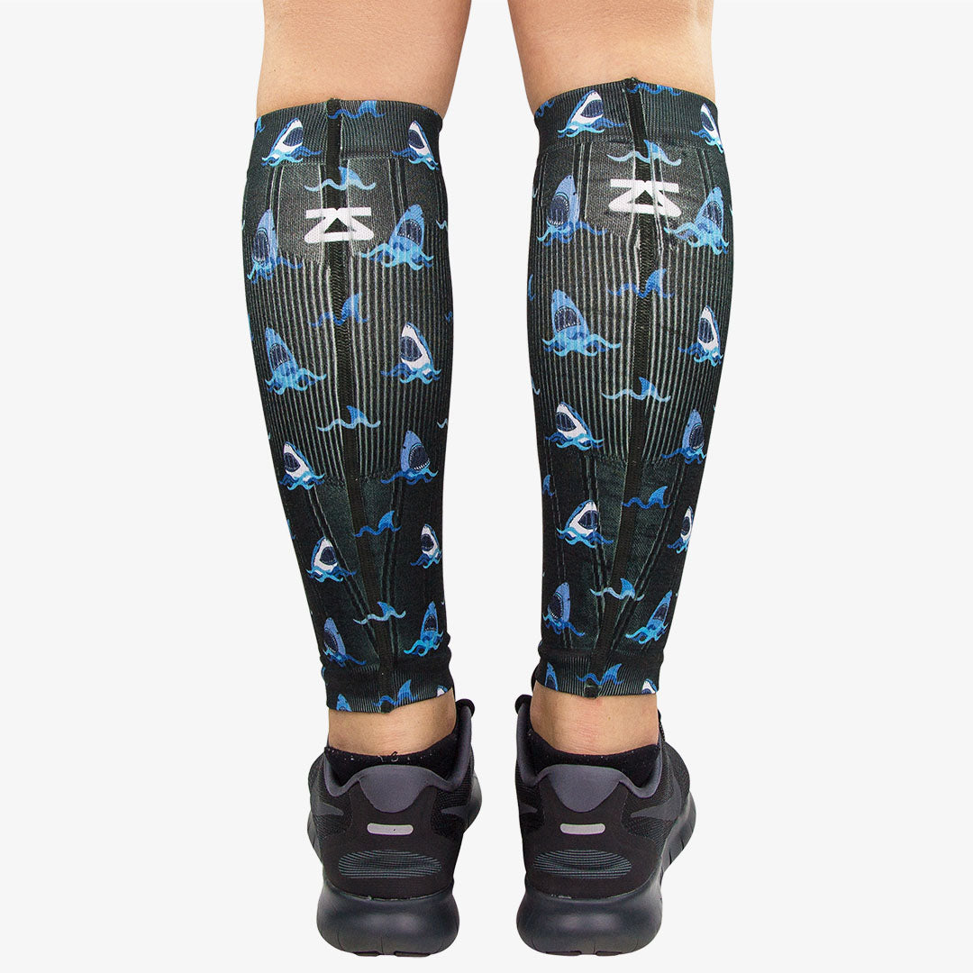 Sharks Compression Leg SleevesLeg Sleeves - Zensah