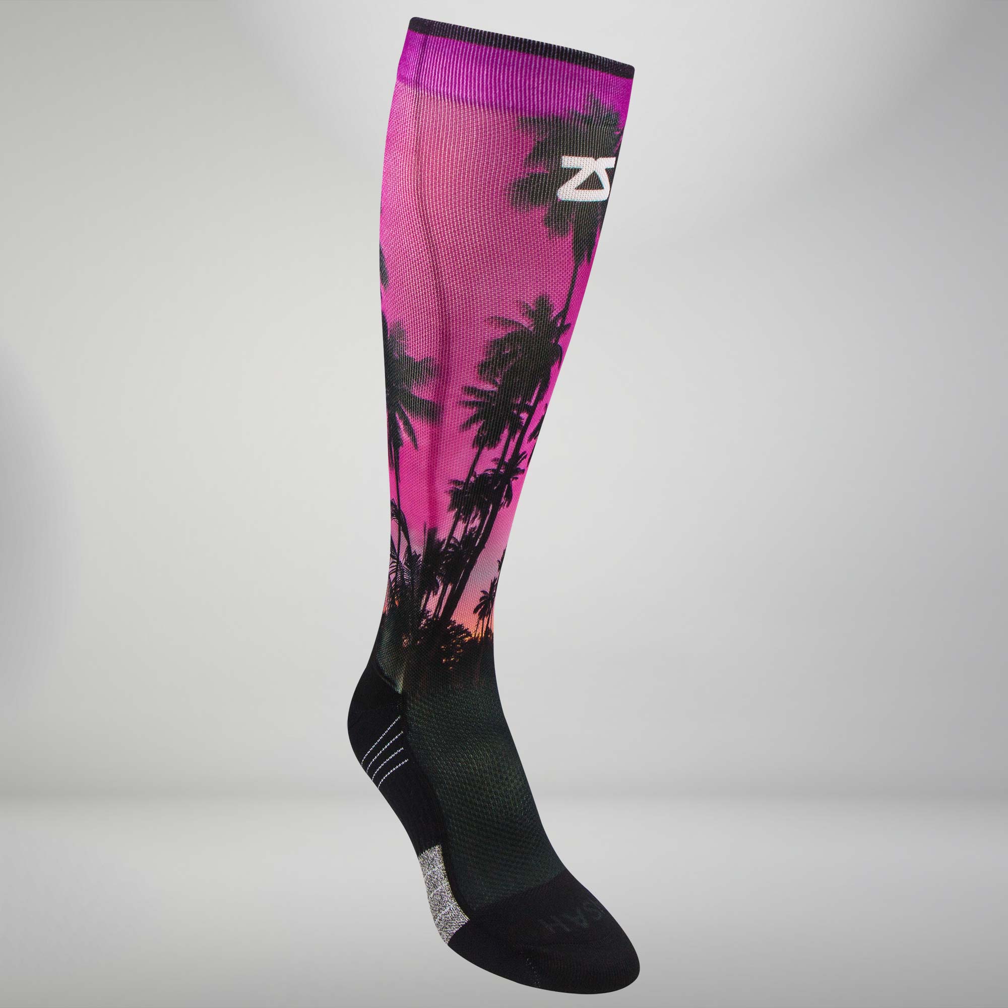 Tropical Palm Trees Compression Socks (Knee-High)Socks - Zensah