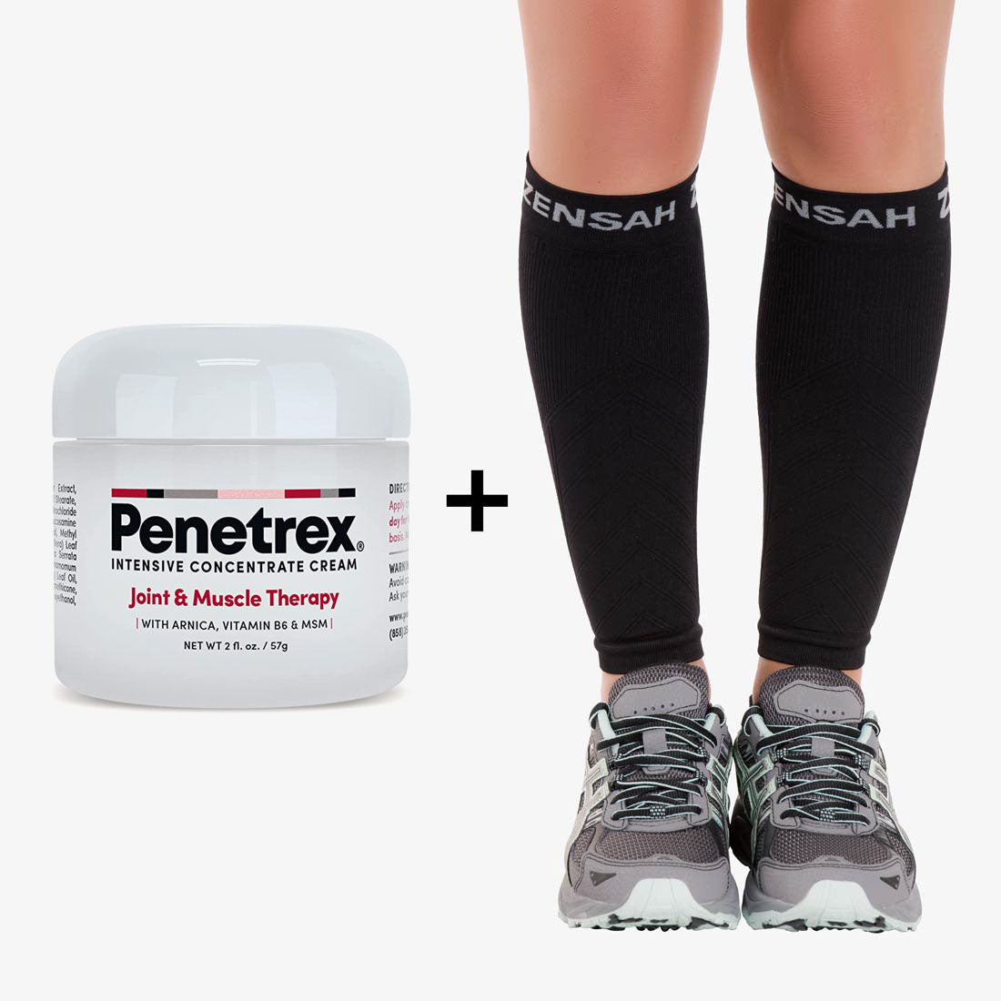 Bundle: Penetrex 2 Oz (1) & Compression Leg SleevesAccessories - Zensah