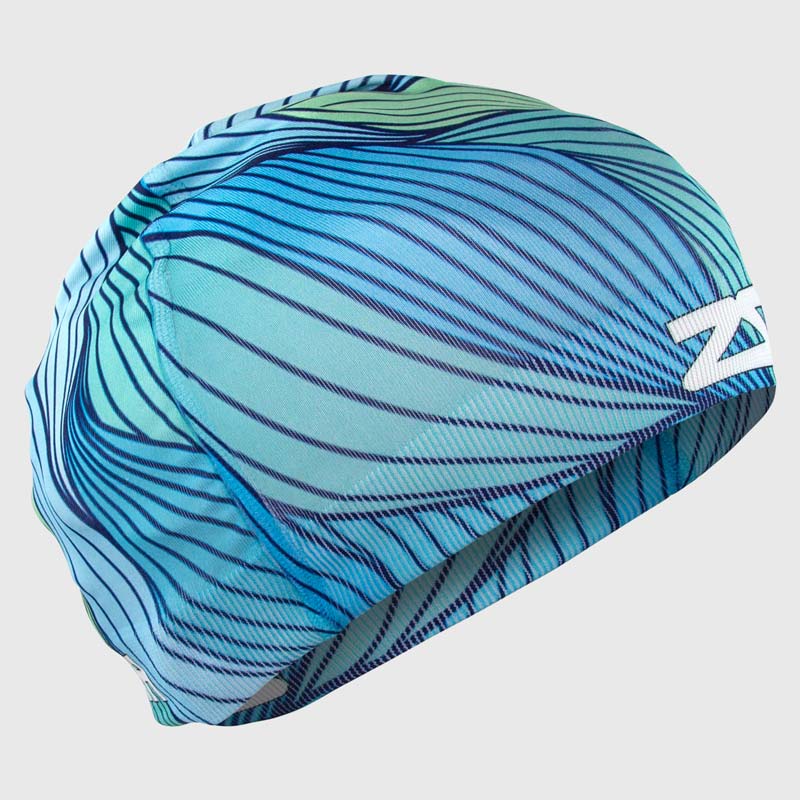Abstract Waves Skull Cap BeanieHat - Zensah