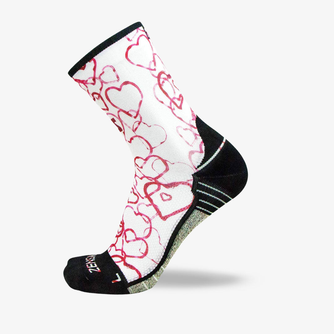 Abstract Hearts Socks (Mini Crew)Socks - Zensah