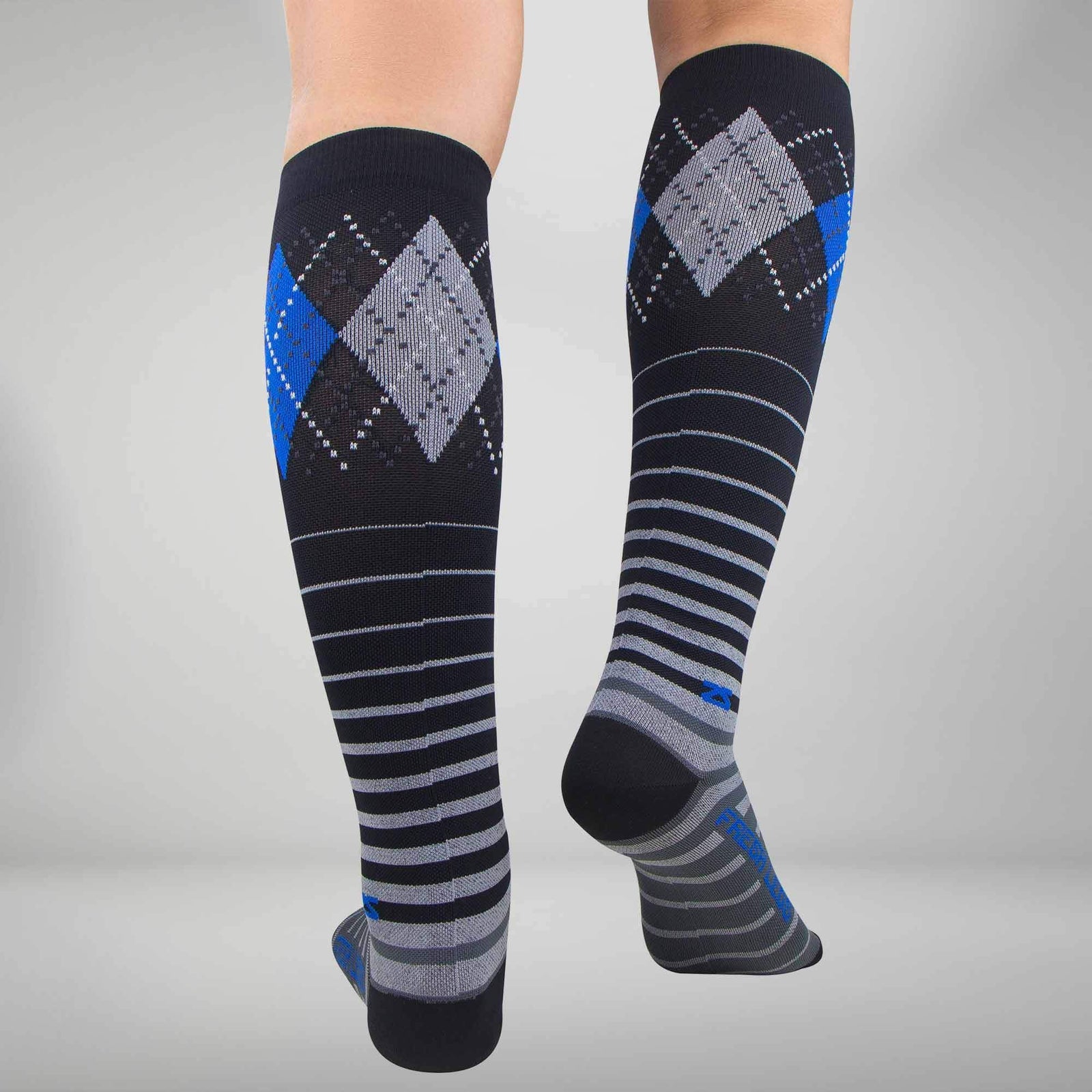 Argyle Stripe Compression SocksSocks - Zensah