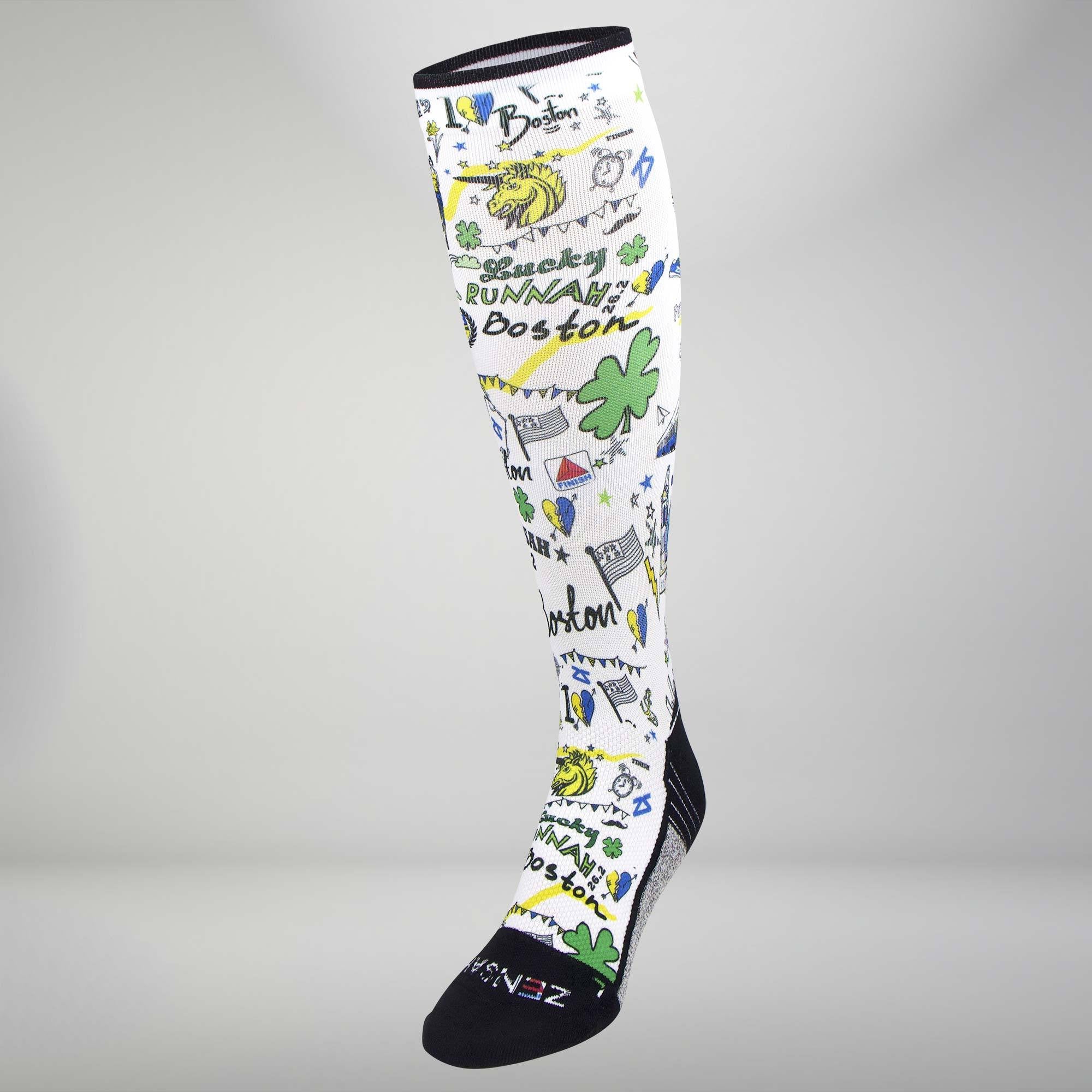 Boston Doodle Compression Socks (Knee-High)Socks - Zensah