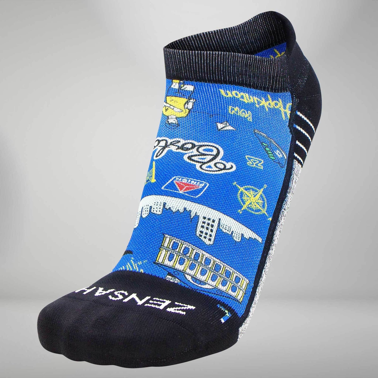 Boston Doodle 2.0 Socks (No Show) - Zensah