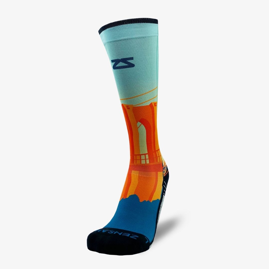 Brooklyn Postcard Compression Socks (Knee-High)Socks - Zensah