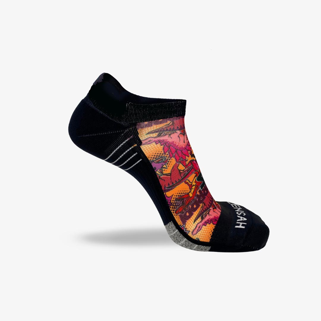 Dino Comic Running Socks (No Show)Socks - Zensah