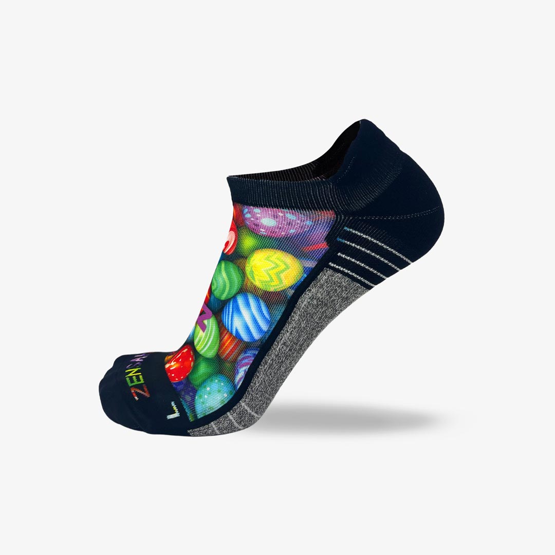 Multi-Colored Eggs Running Socks (No Show)Socks - Zensah